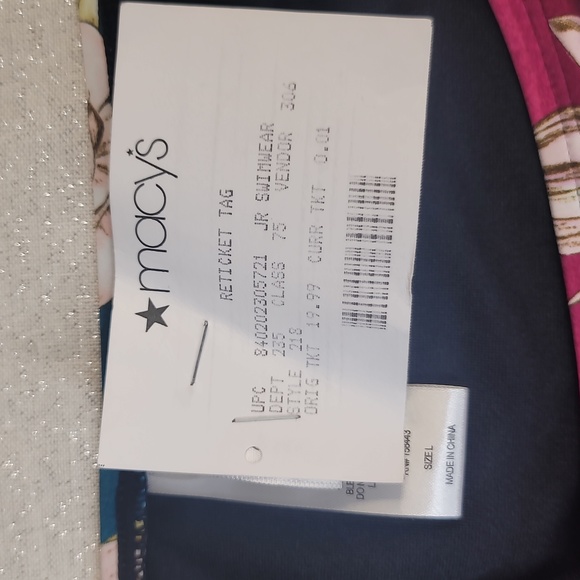 HULA HONEY Black Printed Stretch Lined Moderate Coverage Hipster Swimsuit - Picture 6 of 10